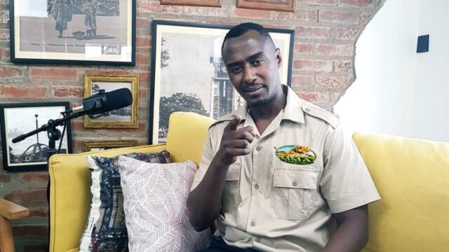 Saimon Sirikwa, founder of Mwisho wa Mwezi Adventures, Arusha