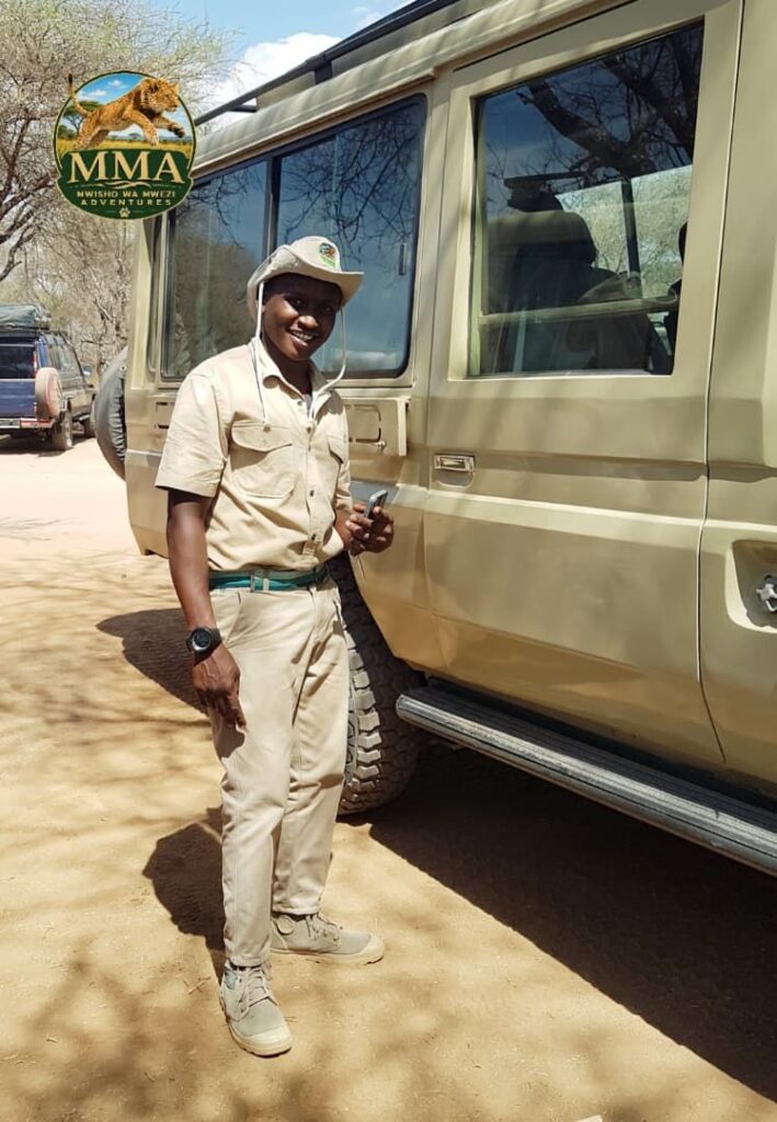 Mwisho wa Mwezi Adventures tour guide with safari vehicle, Arusha